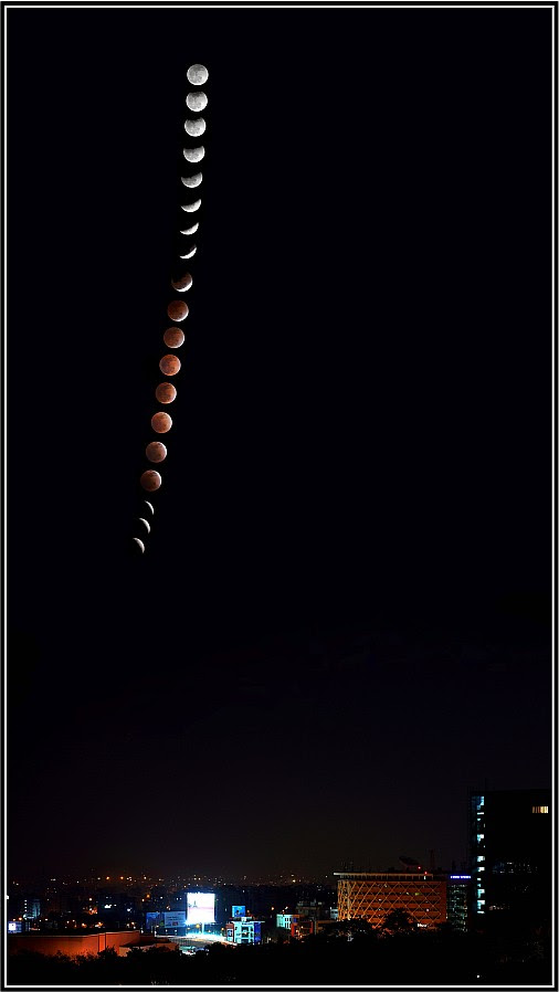 Total Lunar Eclispe 10-Dec-2011 Complete Sequence
