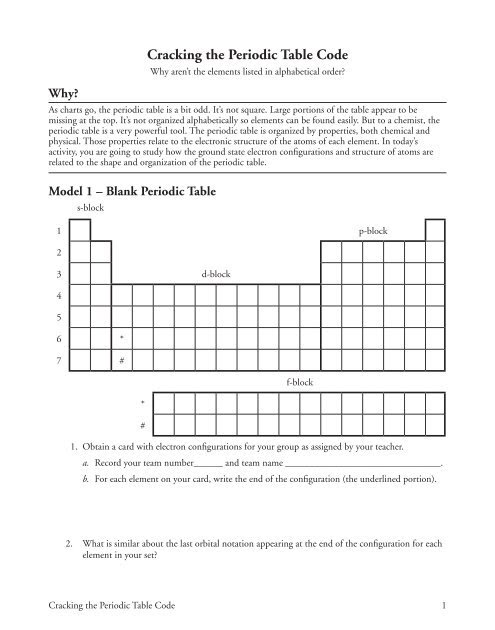 periodic table worksheet answer key page 36