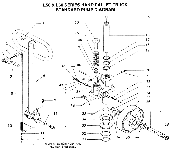 Cat Pallet Jack Parts Diagram