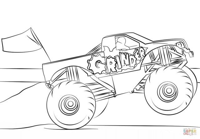 Monster Truck Coloring Pages Reddit - lurvediana
