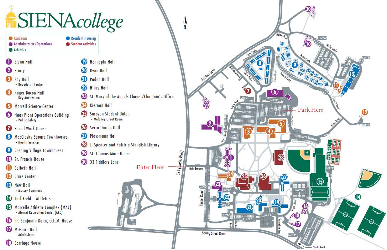 Siena College Campus Map  Living Room Design 2020