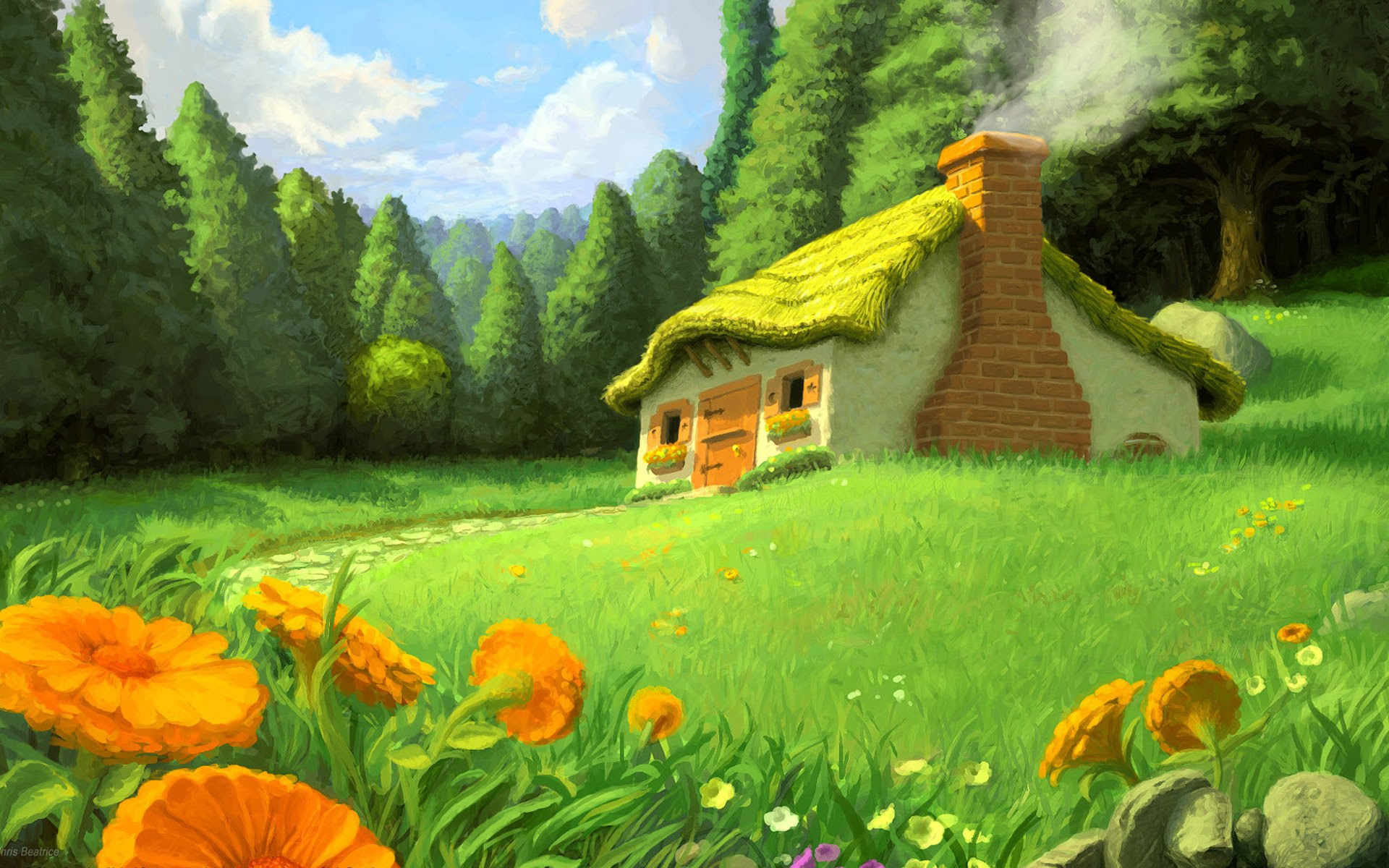 gambar pedesaan di minecraft - Pemandanganoce