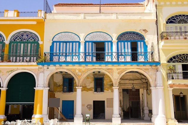 Havana is famed for its colourful colonial architecture and crumbling buildings