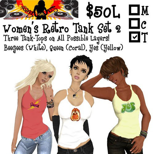 HTDJ! Women's Retro Tanks Set 2_Ad