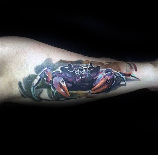 Arm Cancer Zodiac Sign Tattoo For Men Tattoo Design