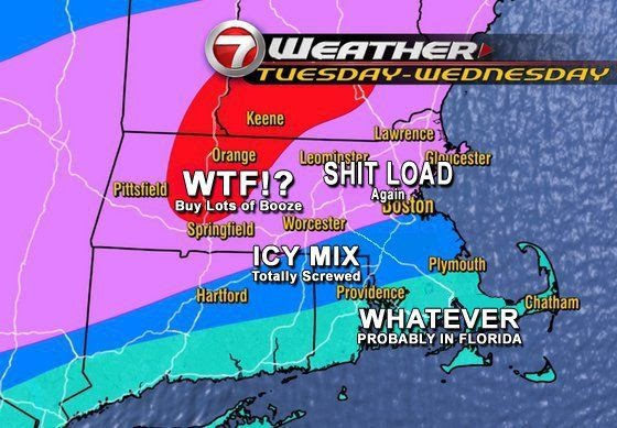 Weather Map Of New England  Map Of World