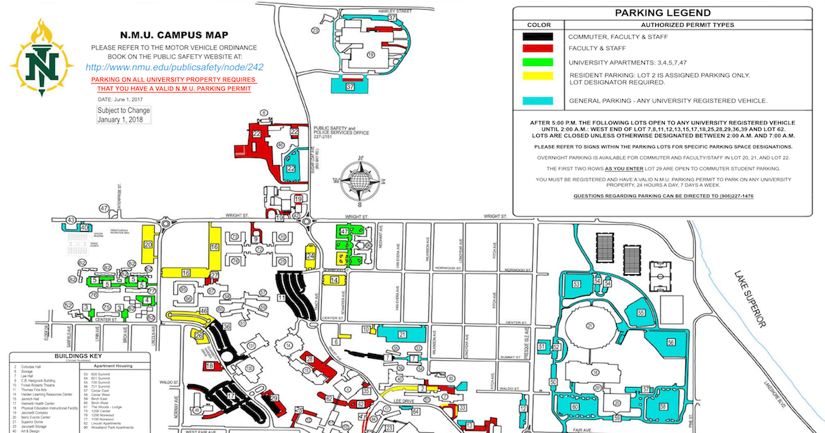 Nmu North Campus Map