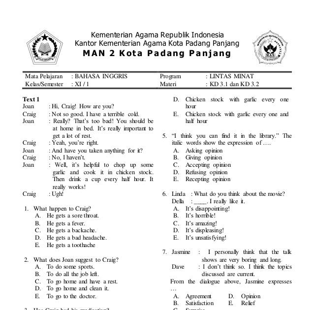 ★ Download soal deskriptip text bahasa inggris beserta kunci jawaban pics