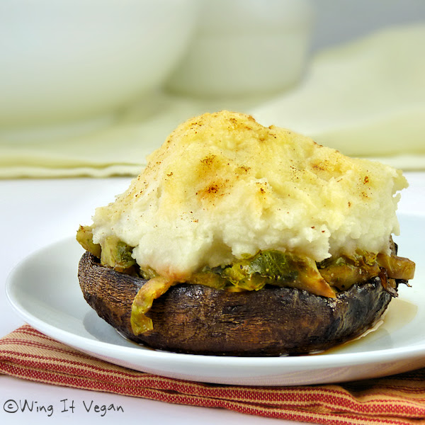 Wing It, Don't Fling It Stuffed Mushroom