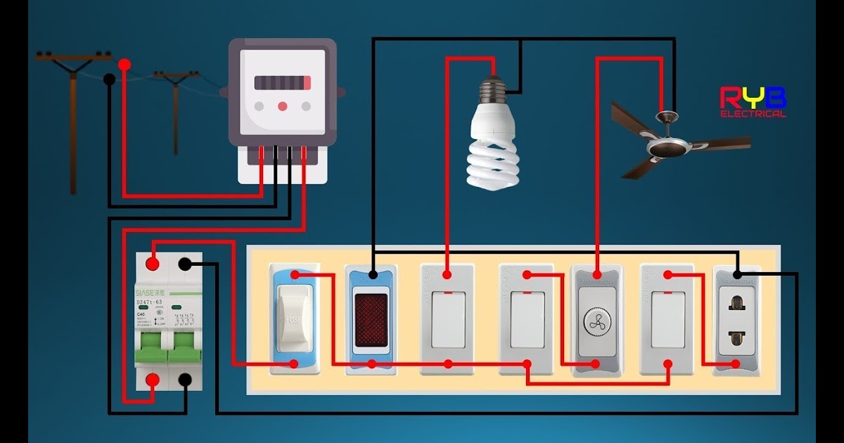 Wiring Diagram Ofdomestic Electrical House Installation House Wiring