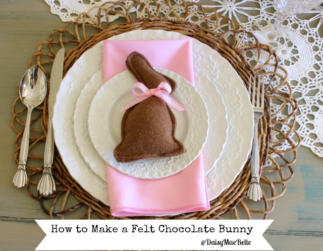 How to Make a Felt Chocolate Bunny