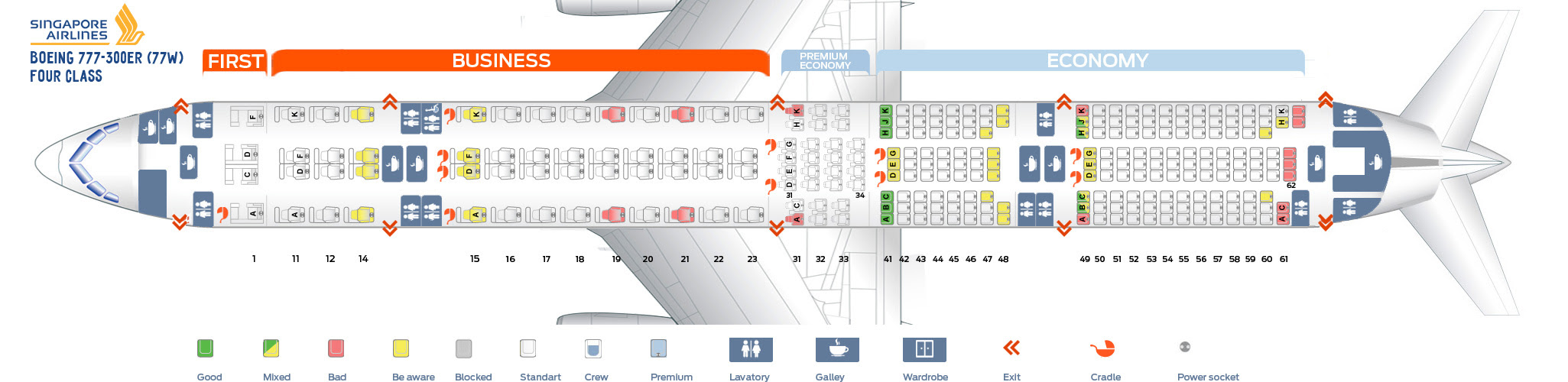 План самолета боинг 777