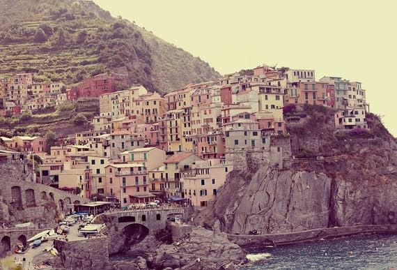 Landscape Photograph - Corniglia - Cinque Terre - Italy- Original Signed Fine Art Photograph