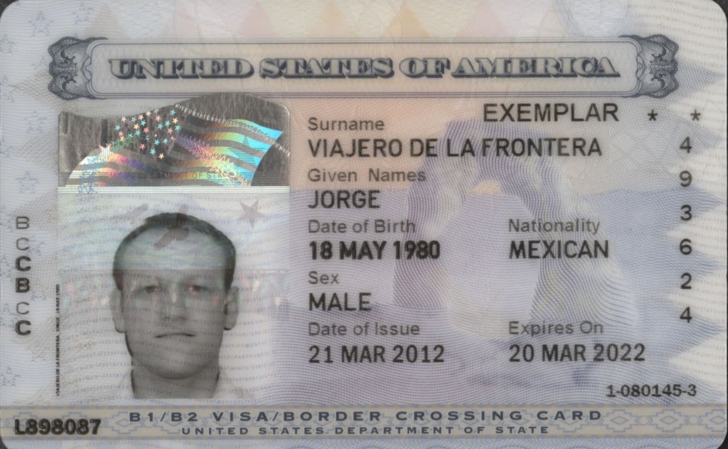 new 11 border crossing card period of stay