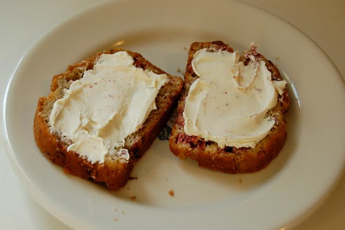 Cranberry Bread + Cream Cheese