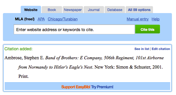 Easybib How To Cite Mla