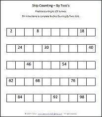 Teach child how to read: Printable Skip Counting Worksheets First Grade
