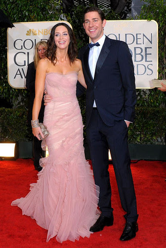 Emily Blunt and John Krasinski at the 67th Golden Globe Awards