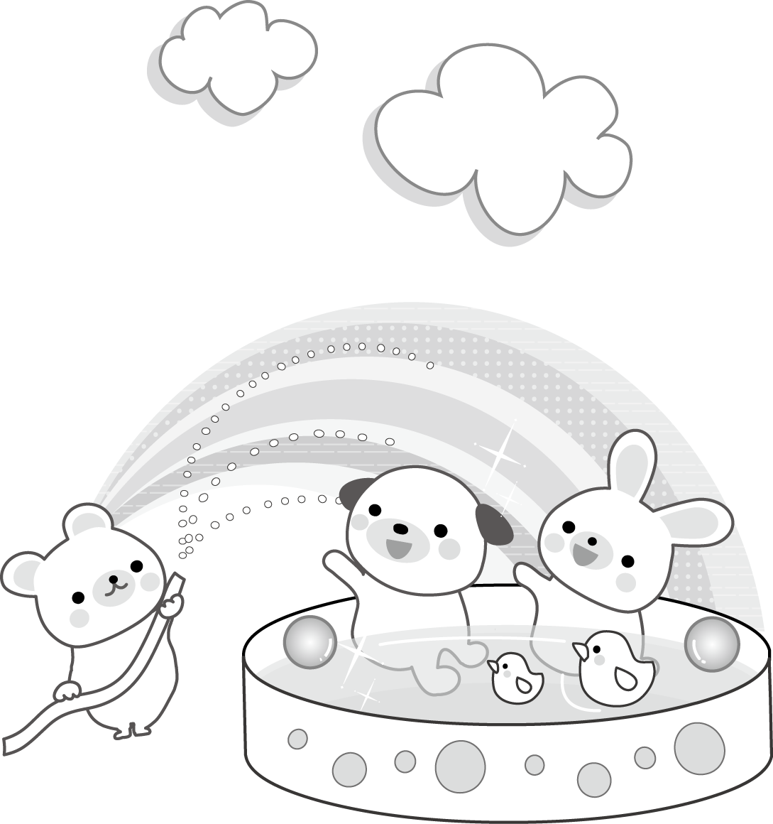 最新 水遊び イラスト 無料 イラスト素材