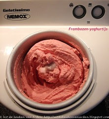 Frambozen-yoghurtijs