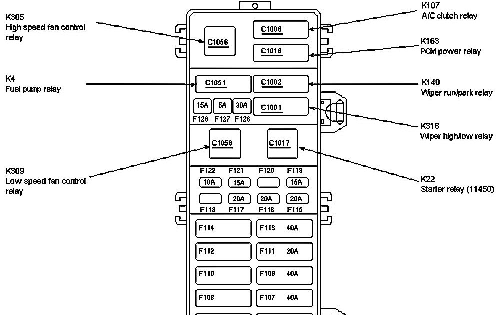 2000 Ford Taurus Wiring Diagram Free Diagram For Student
