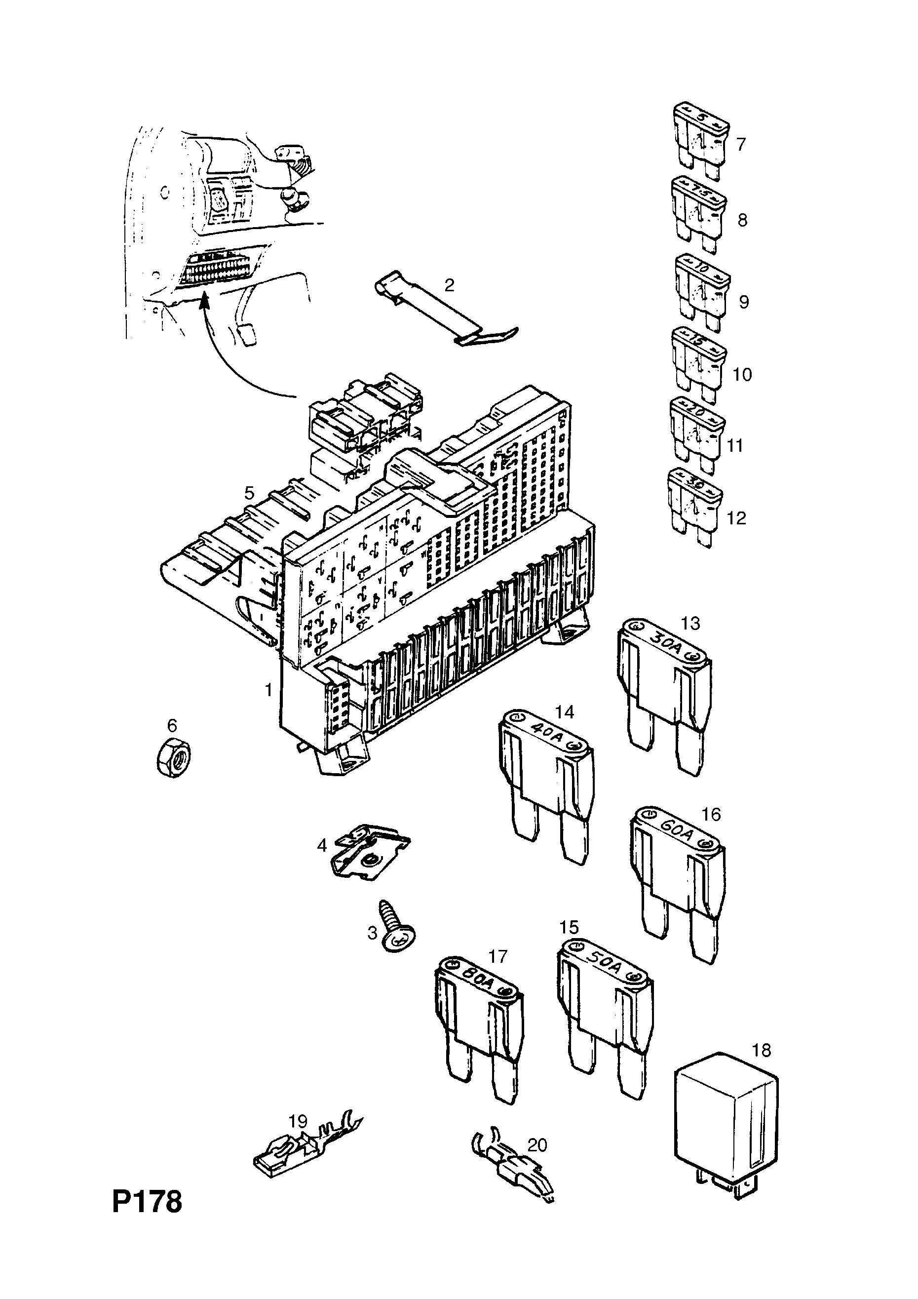 Fuse Box Diagram For Opel Kadett