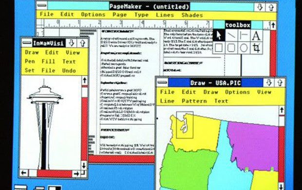 Em 1987 a Microsoft lançou o Windows 2.0 com memória ampliada, gráficos melhores e a possibilidade de sobrepor janelas, controlar o desenho da tela e usar atalhos no teclado para acelerar o trabalho (Foto: Divulgação/Microsoft) Em 1987 a Microsoft lançou o Windows 2.0 com memória ampliada, gráficos melhores e a possibilidade de sobrepor janelas, controlar o desenho da tela e usar atalhos no teclado para acelerar o trabalho (Foto: Divulgação/Microsoft)