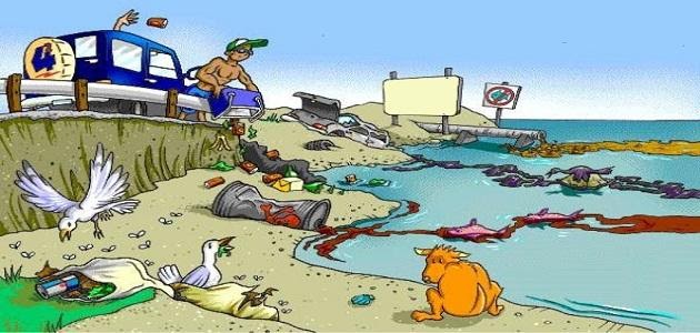 عن تلوث الماء تلوث البيئة رسم malayleniy