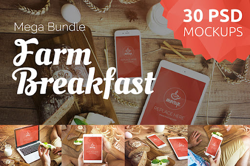 Download Free 30 Psd Farm Breakfast Mockups Psd Mockup PSD Mockups.