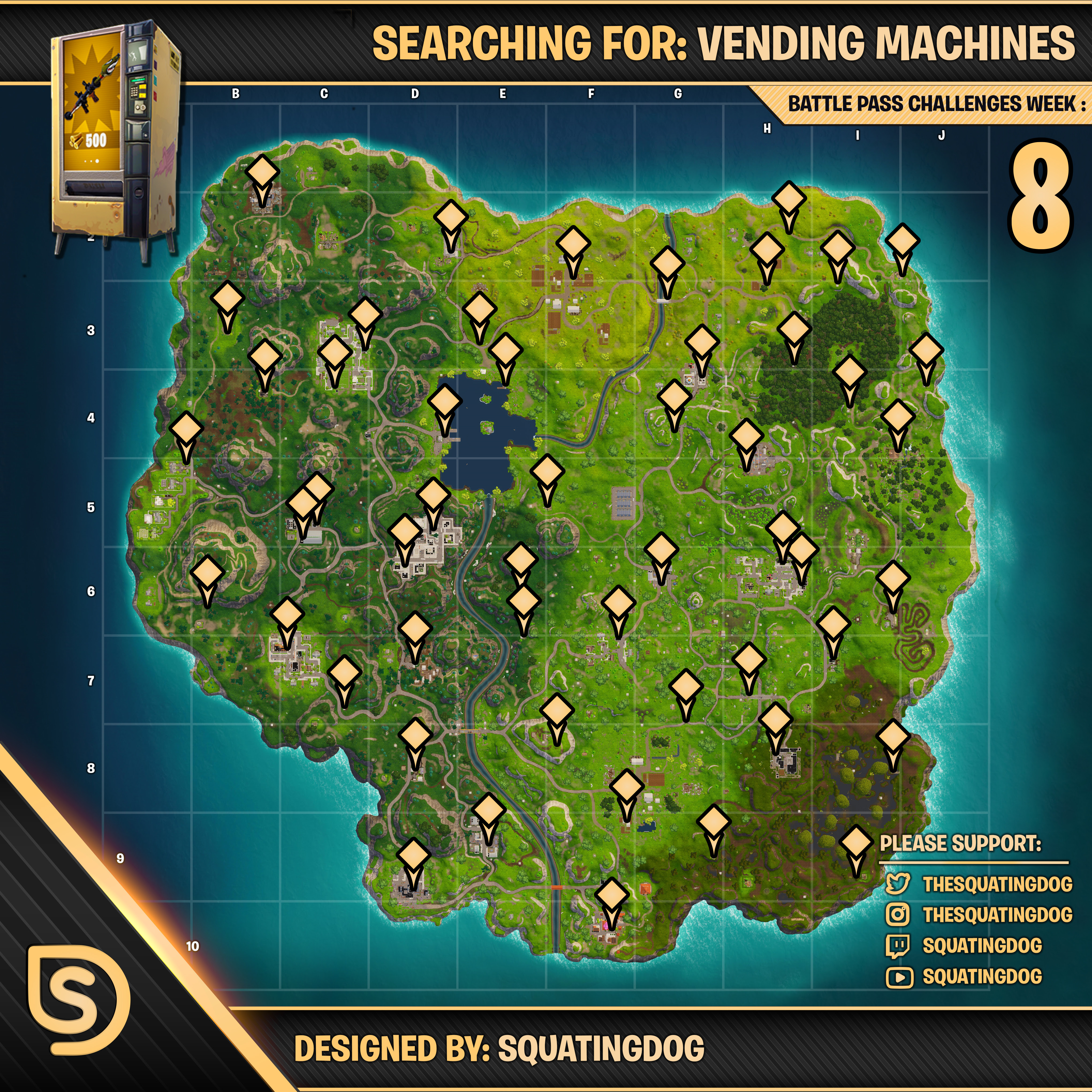 Fortnite Season 9 Vending Fortnite Season 9 Vending Machine Locations Fortnite Season 9 Pirate Camps