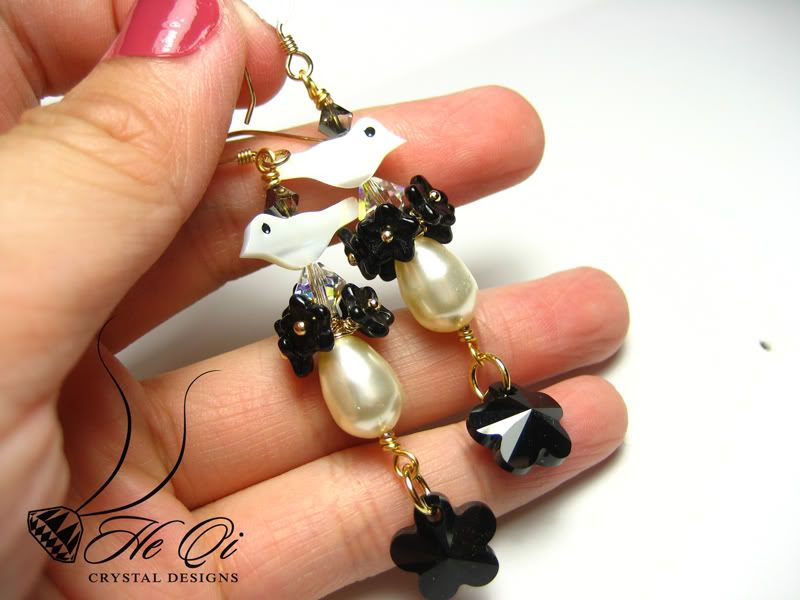 He Qi Crystal Designs: QUICKIE: Work update, so many mother of pearl