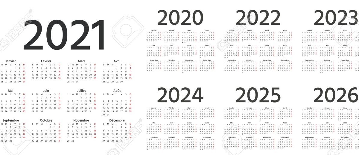 Calendar 2021 2025 French Calendar 2020 2021 2022 2023 2024 2025