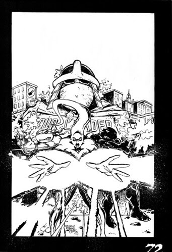 'The Forever War'   Unused TMNT Adventures #72 cover..((TMNTA story Never released)) [[courtesy of S. Murphy]]