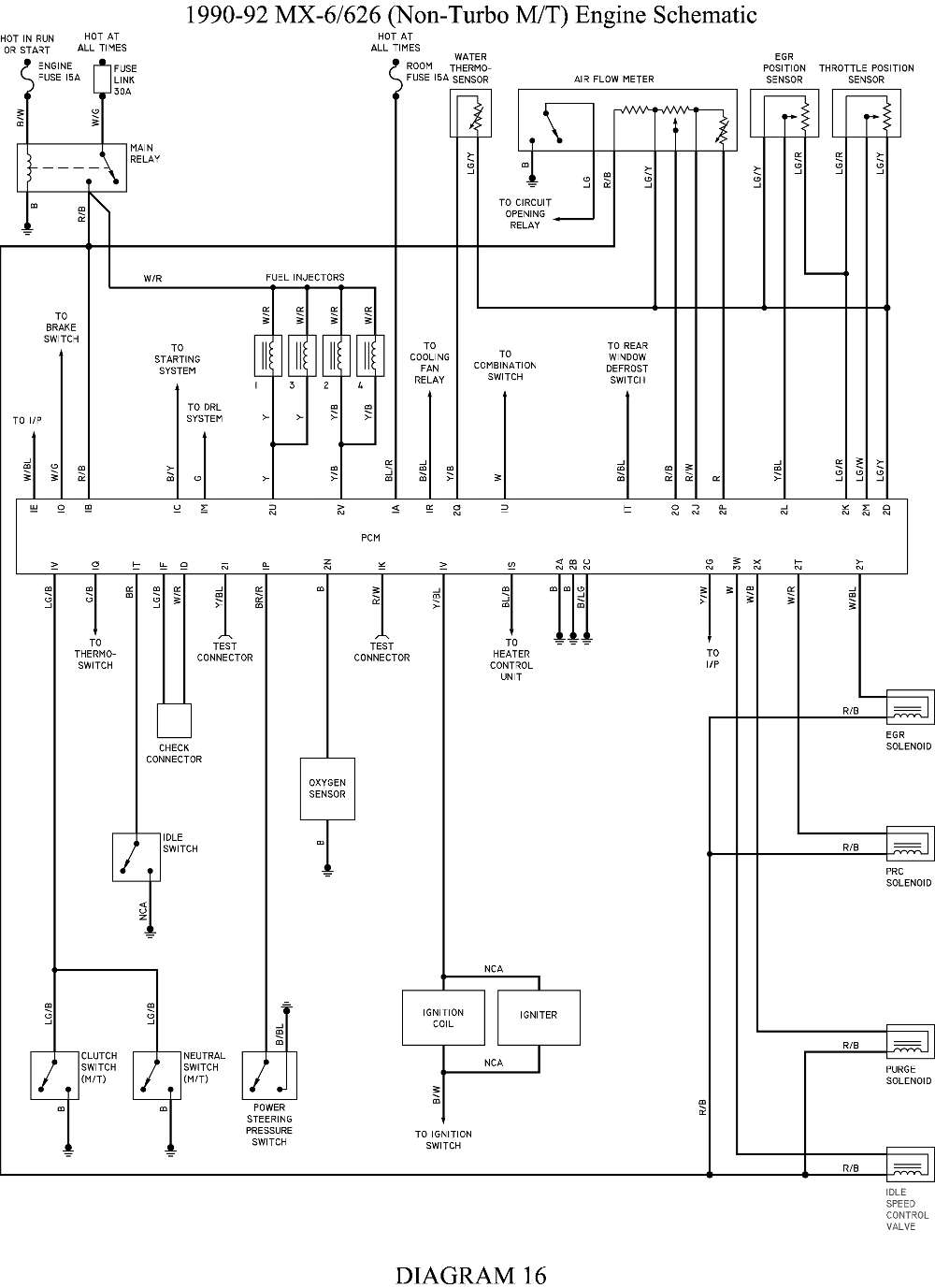 Mazda 626 Vacuum Hose Diagram