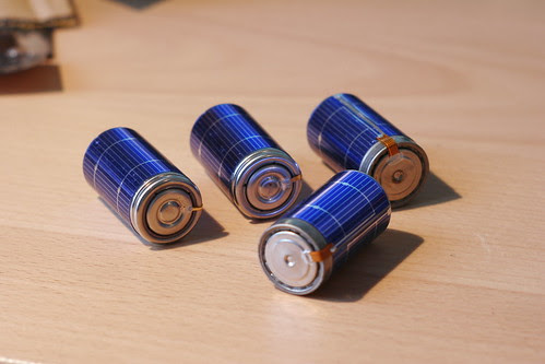 Completed Solar Rechargeable Batteries