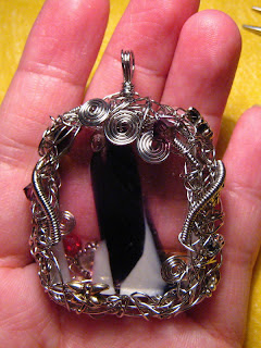 wire wrapped Square Engtangled Bezel wire wrapped Square Engtangled Bezel