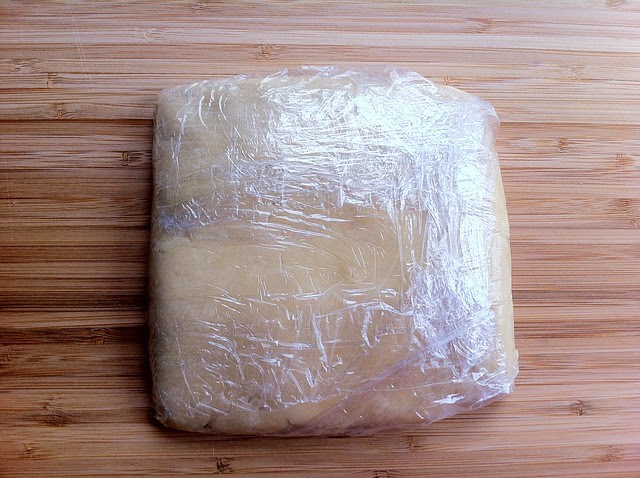 Pastry Dough Wrapped in Plastic Wrap
