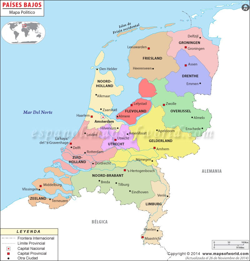 Mapa de Holanda ~ Online Map
