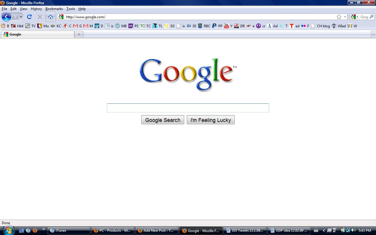 Have you seen google s home page the search bar comes up first and 