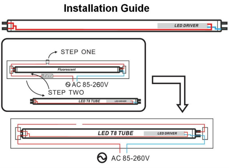 Double Led Tube Light Wiring Diagram Wiring Diagram Schemas