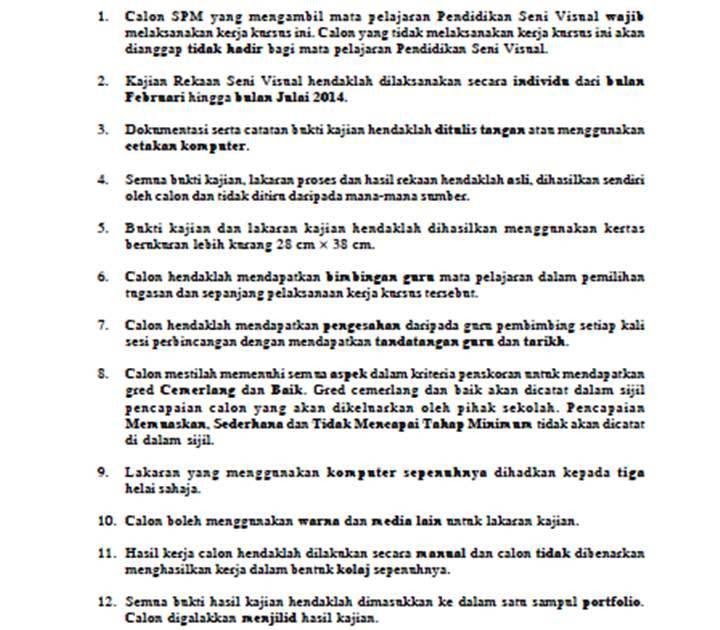 Soalan Pendidikan Seni Visual Spm 2019 Kertas 2 - Kerja Kosk