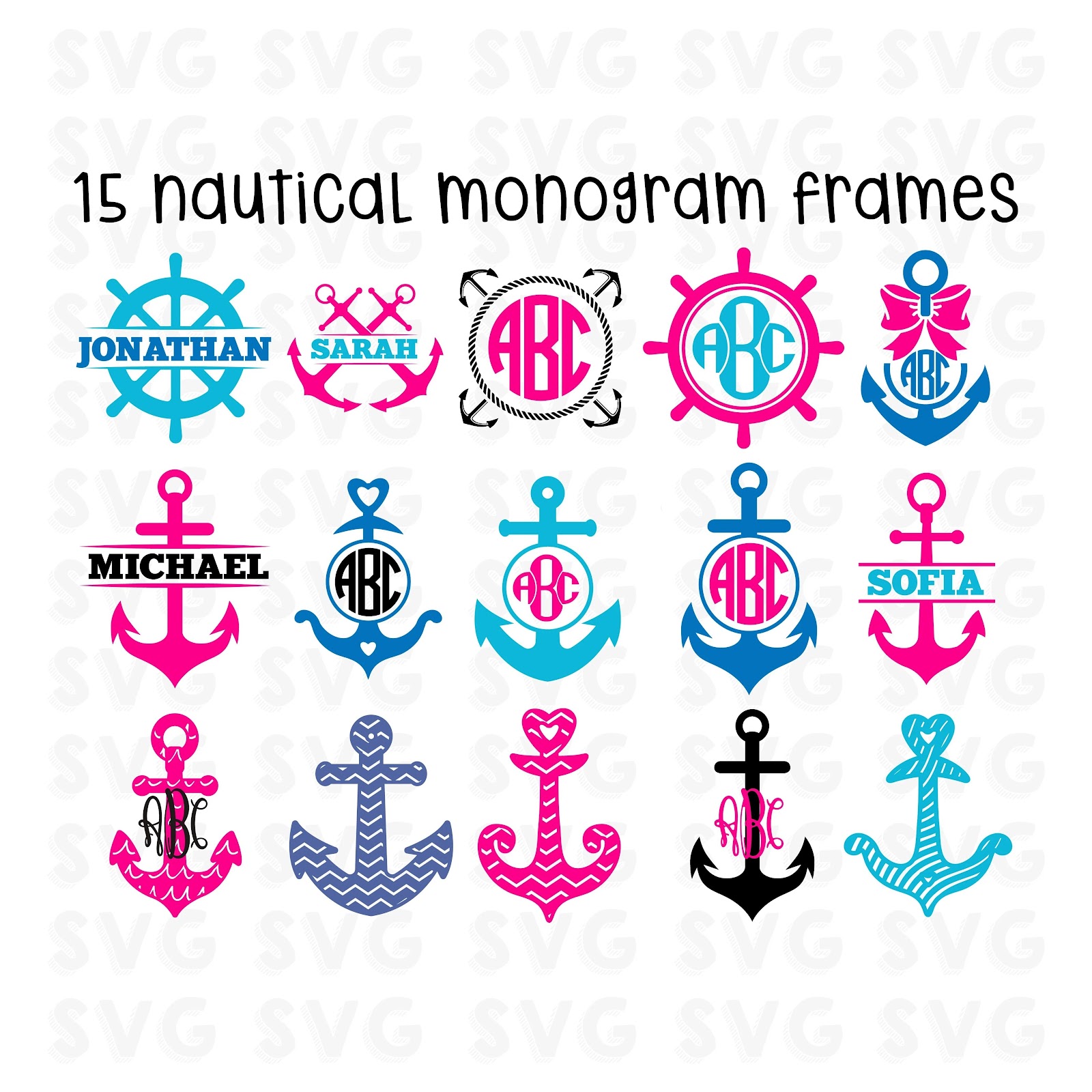 Download Monogram Anchor Svg PNG