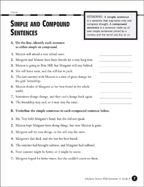 Compound Sentences Worksheet 4th Grade - Foto Kolekcija