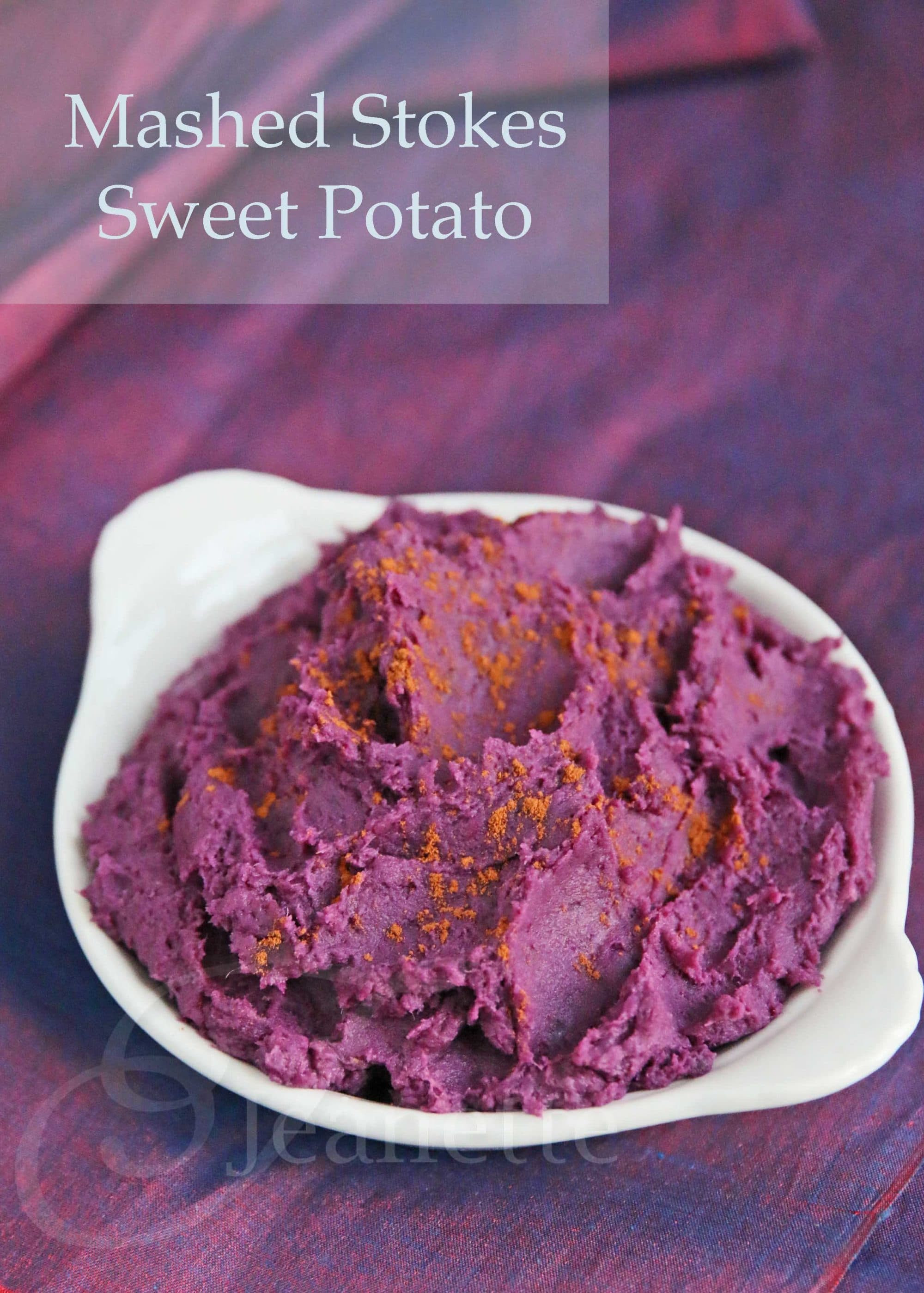 Mashed Stokes Purple Sweet Potatoes Recipe - Jeanette's ...