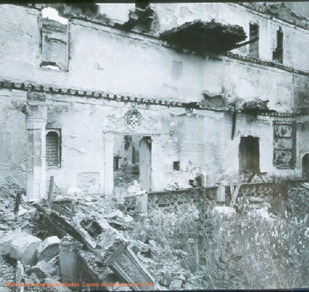 Daños por el incendio provocado en la Guerra Civil en el convento de San Juan de la Penitencia (Toledo)