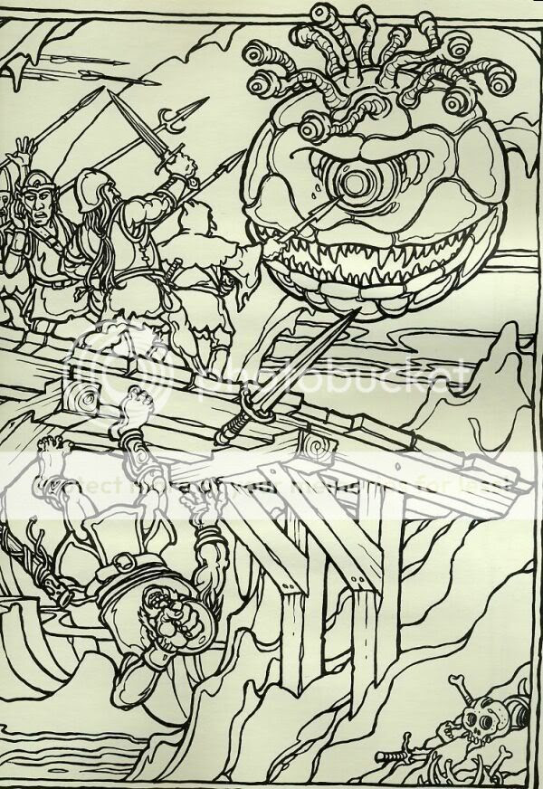 Dungeons and Dragons printable coloring pages