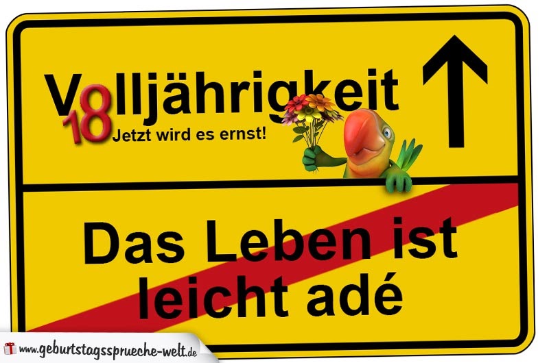 Beautiful 18 Geburtstag Karte Spruch zitate geburtstag