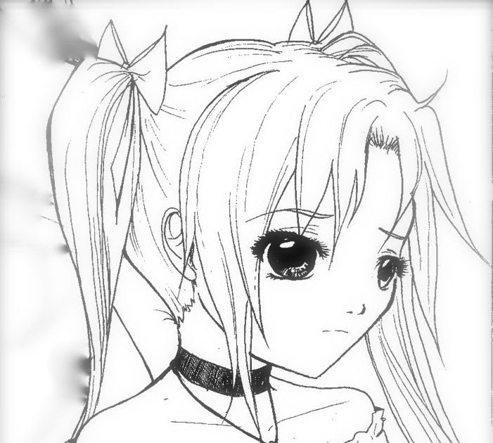 Cute Nightcore Anime Coloring Pages Coloring and Drawing