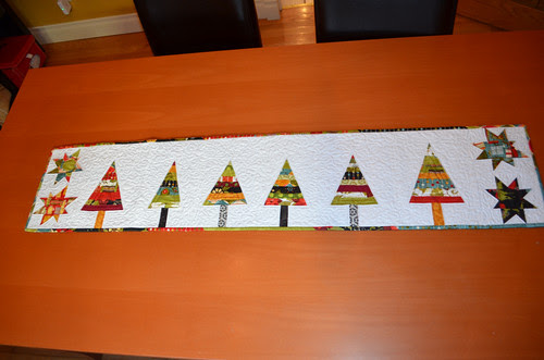 Modern Christmas Table Runner - received from Vicky