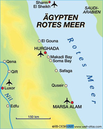 Karte ägypten Makadi Bay | Gold Karte